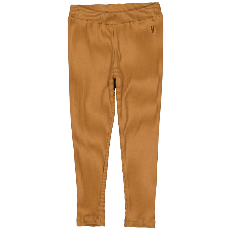 Meisjes Legging BREGJEW221 van Little Levv in de kleur Camel in maat 128.