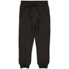 Jongens Sweatpants BRICKW222 van Little Levv in de kleur Black Ink in maat 128.