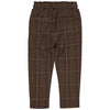 Jongens Pants BRUCEW221 van  in de kleur Camel Check in maat 128.
