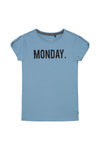 Meisjes Shortsleev van Levv in de kleur French Blue in maat 176.