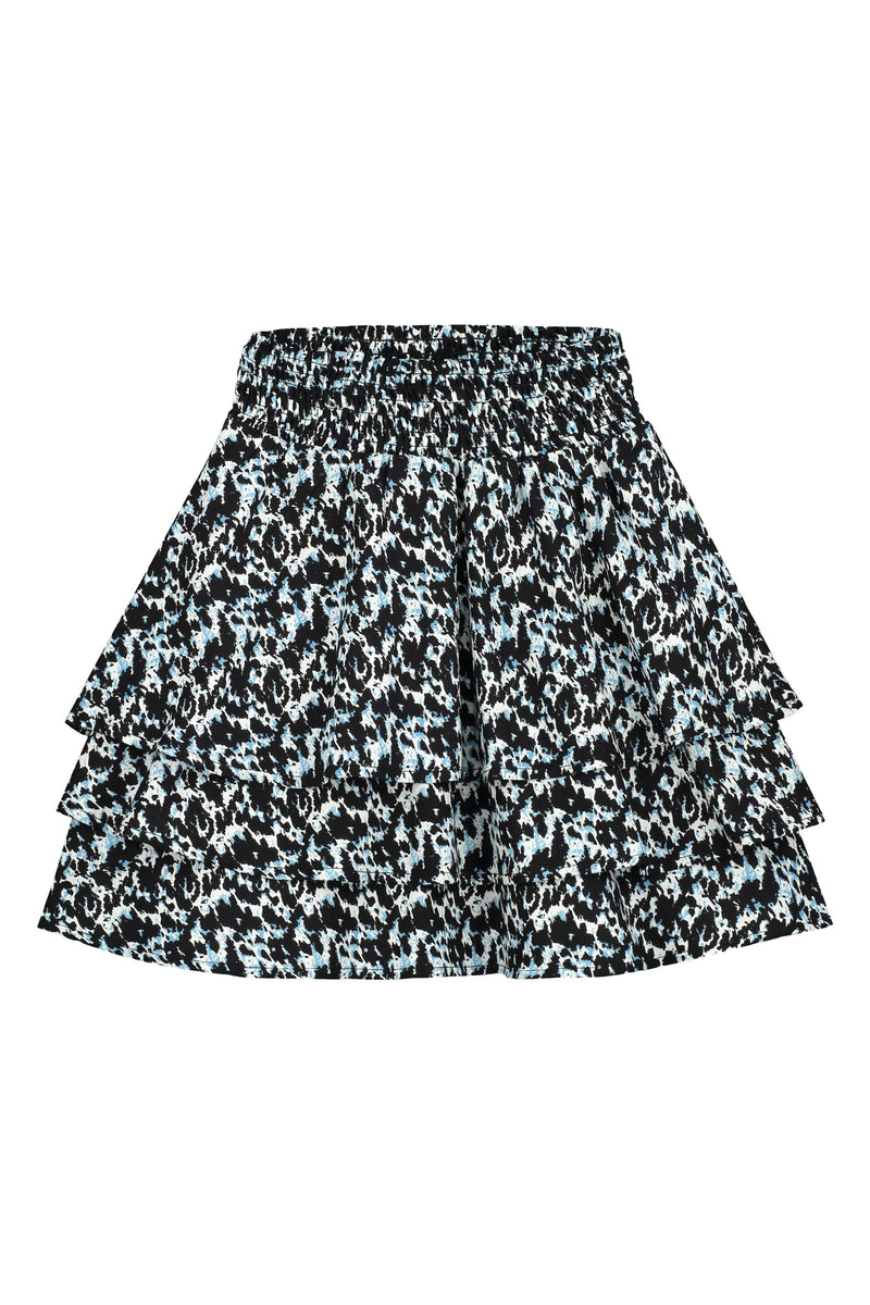 Meisjes Skirt van Levv in de kleur French Blue Abstract in maat 176.