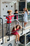 Meisjes Dress van Levv in de kleur Fiery Red Animal in maat 176.