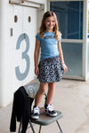 Meisjes Shortsleev van Levv in de kleur French Blue in maat 176.