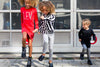 Meisjes Blouse van Levv in de kleur Black White Stripe in maat 176.
