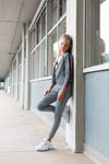 Meisjes Blazer van Levv in de kleur Black White Bb Check in maat 176.
