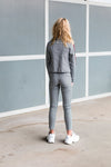 Meisjes Blazer van Levv in de kleur Black White Bb Check in maat 176.