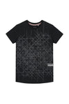 Jongens Shortsleev van Little Levv in de kleur Black in maat 116.