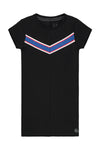 Meisjes Dress van Little Levv in de kleur Black in maat 116.