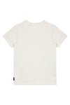 Jongens Shortsleev van Little Levv in de kleur Off White in maat 116.