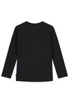 Meisjes Longsleeve van Little Levv in de kleur Black in maat 116.