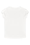 Meisjes Shortsleev van Little Levv in de kleur White in maat 116.
