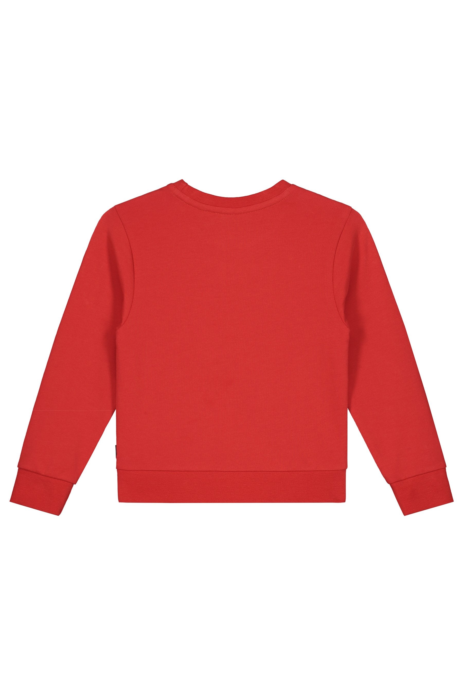Jongens Sweater van Little Levv in de kleur Red in maat 116.