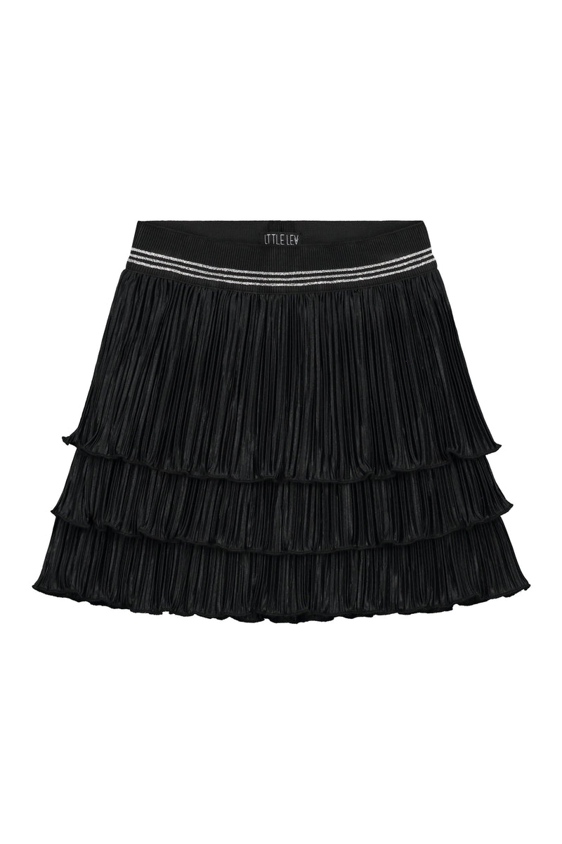Meisjes Skirt van Little Levv in de kleur Black in maat 116.