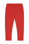Jongens Sweat Pant van Little Levv in de kleur Red in maat 116.