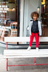 Jongens Shortsleev van Little Levv in de kleur Black in maat 116.