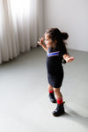 Meisjes Dress van Little Levv in de kleur Black in maat 116.