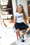 Meisjes Skirt van Little Levv in de kleur Black in maat 116.