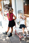 Meisjes Skirt van Little Levv in de kleur Black in maat 116.
