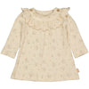 Meisjes Dress FANNY van Levv Newborn in de kleur AOP Peach Flowers in maat 68.