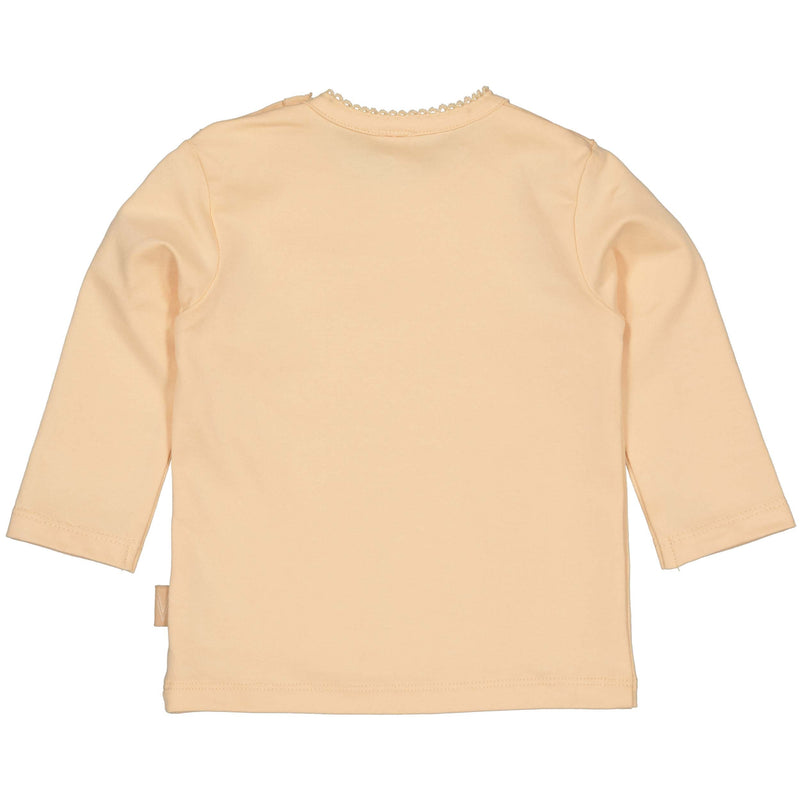 Meisjes Longsleeve FELINE van Levv Newborn in de kleur Peach Blossom in maat 68.