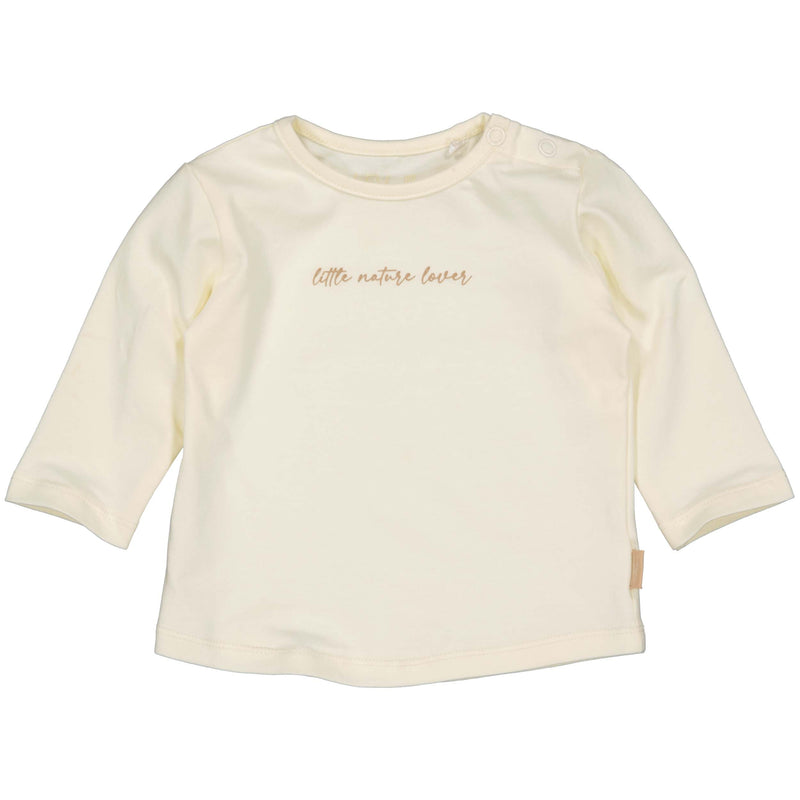 Meisjes Longsleeve FEM van Levv Newborn in de kleur Creme in maat 68.