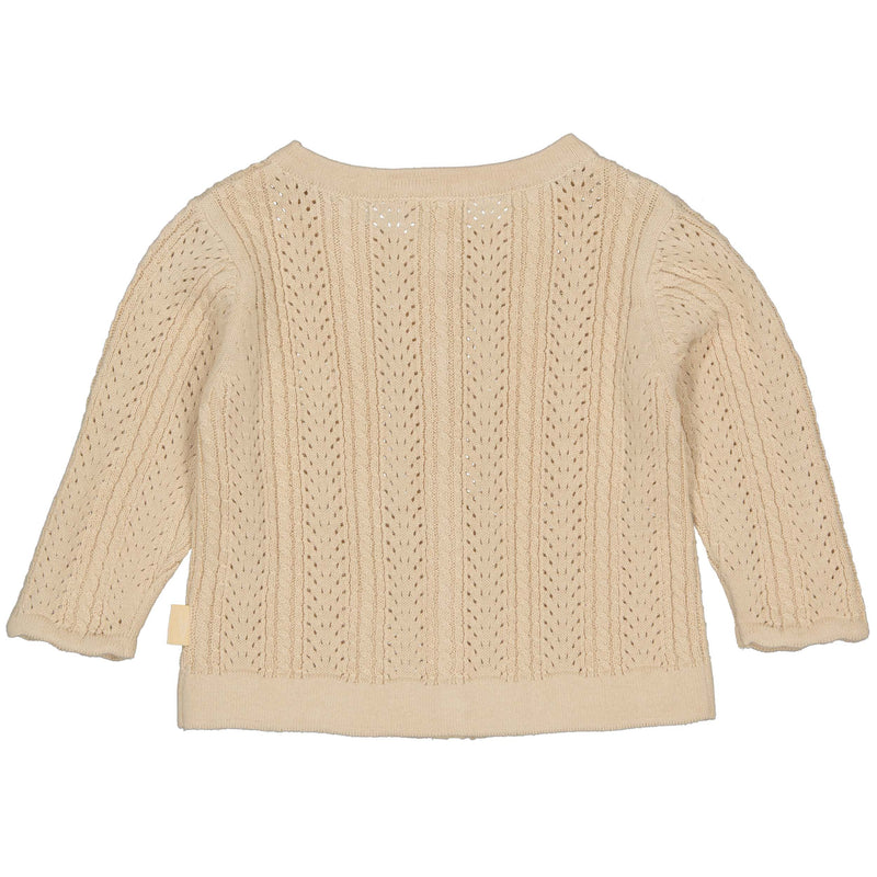 Meisjes Cardigan FENJA van Levv Newborn in de kleur Vanilla in maat 68.