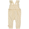 Meisjes Salopette FIEKE van Levv Newborn in de kleur AOP Vanilla Leaves in maat 68.