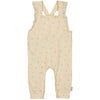 Meisjes Salopette FIEKE van Levv Newborn in de kleur AOP Vanilla Leaves in maat 68.