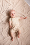 Jongens Salopette FOKKE van Levv Newborn in de kleur Vanilla in maat 68.