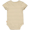 Jongens Bodysuit FRED van Levv Newborn in de kleur AOP Olive Stripe in maat 68.