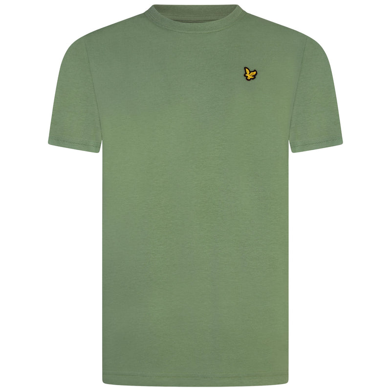 Jongens Classic T-Shirt Hedge Green van Lyle & Scott in de kleur Hedge Green in maat 170-176.