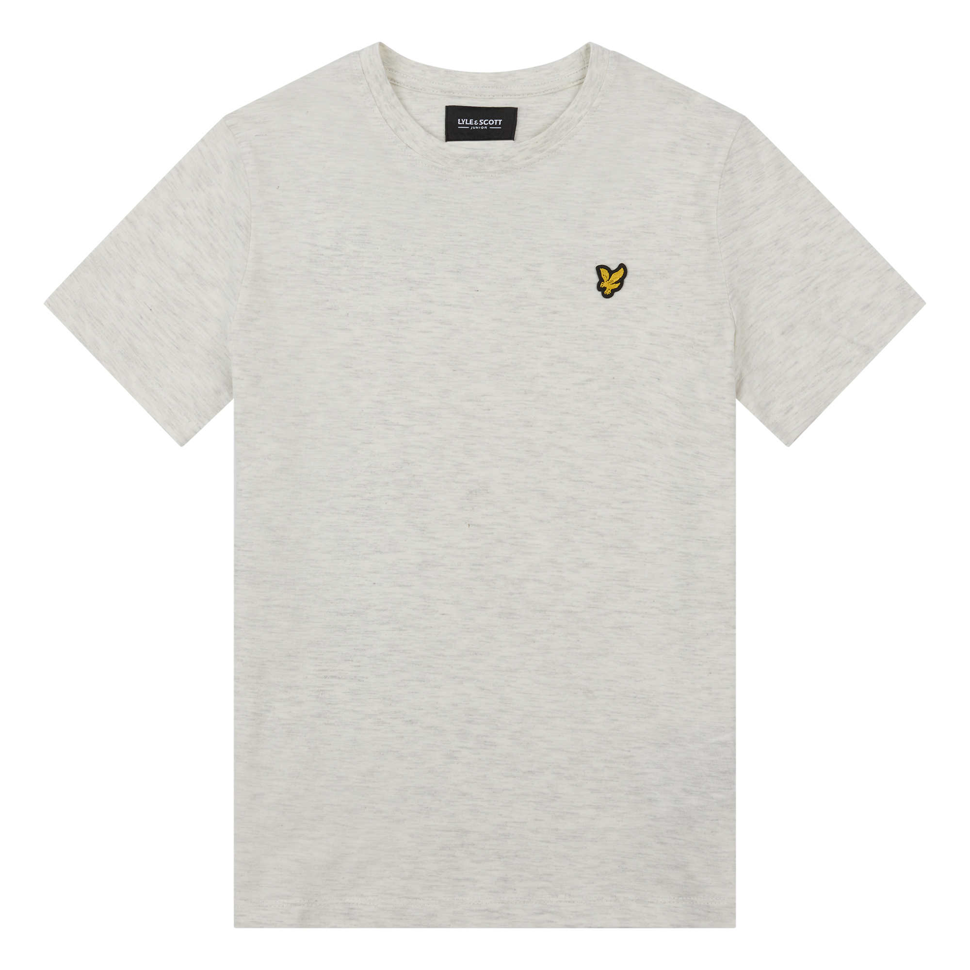 Jongens Classic T-Shirt van Lyle & Scott in de kleur Light Grey Marl in maat 170-176.