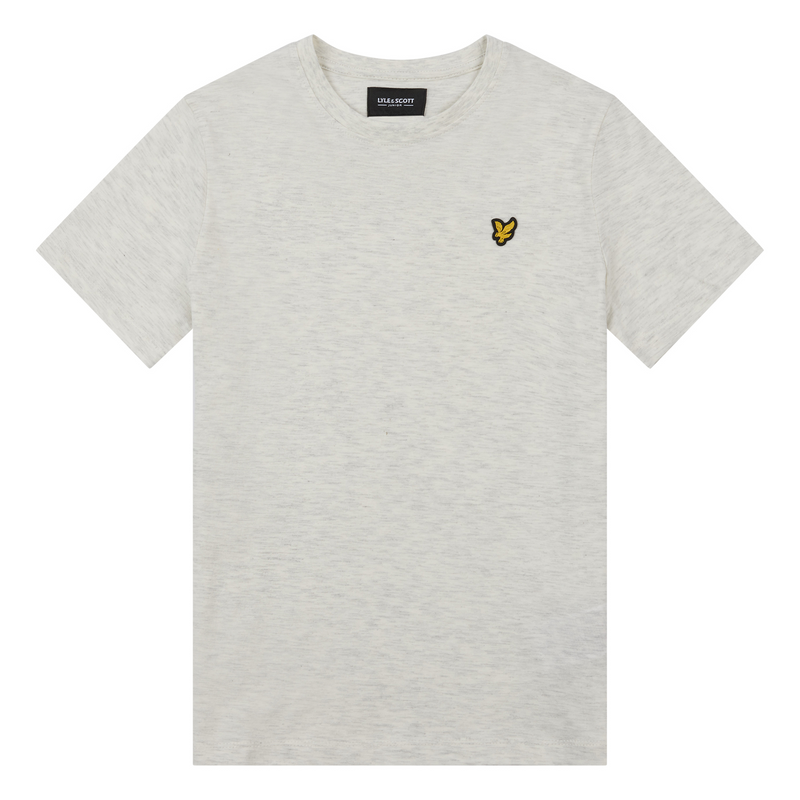 Jongens Classic T-Shirt van Lyle & Scott in de kleur Light Grey Marl in maat 170-176.