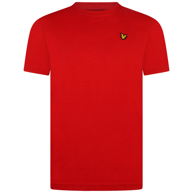 Jongens Classic T-Shirt Tango Red van Lyle & Scott in de kleur Tango Red in maat 170-176.