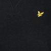 Jongens Classic Crew Neck Fleece True Black van Lyle & Scott in de kleur True Black in maat 170-176.
