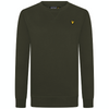 Jongens Classic Crew Neck Fleece Grape Leaf van Lyle & Scott in de kleur Grape Leaf in maat 170-176.