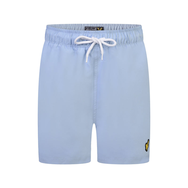 Jongens Classic Swim Shorts Chambray Blue van Lyle & Scott in de kleur Chambray Blue in maat 170-176.