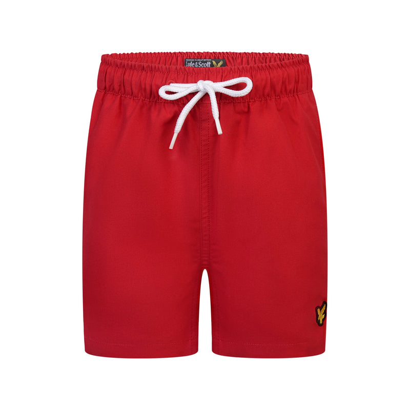 Jongens Classic Swim Shorts Tango Red van Lyle & Scott in de kleur Tango Red in maat 170-176.