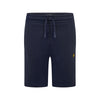 Jongens Classic Sweat Short van Lyle & Scott in de kleur Navy Blazer in maat 98-104.
