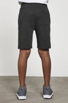 Jongens Classic Sweat Short van Lyle & Scott in de kleur True Black in maat 98-104.