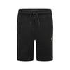 Jongens Classic Sweat Short van Lyle & Scott in de kleur True Black in maat 98-104.
