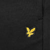 Jongens Classic Sweat Short van Lyle & Scott in de kleur True Black in maat 98-104.