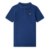 Jongens Classic Polo Shirt Estate Blue van Lyle & Scott in de kleur Estate Blue in maat 170-176.