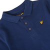 Jongens Classic Polo Shirt Estate Blue van Lyle & Scott in de kleur Estate Blue in maat 170-176.