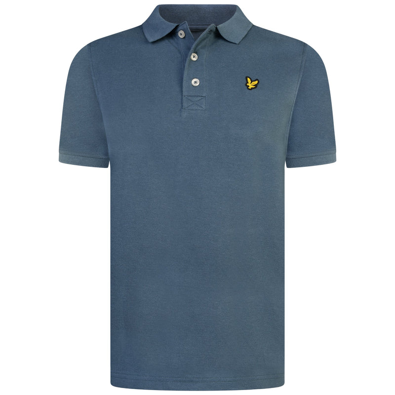 Jongens Classic Polo Shirt Orion Blue van Lyle & Scott in de kleur Orion Blue in maat 170-176.