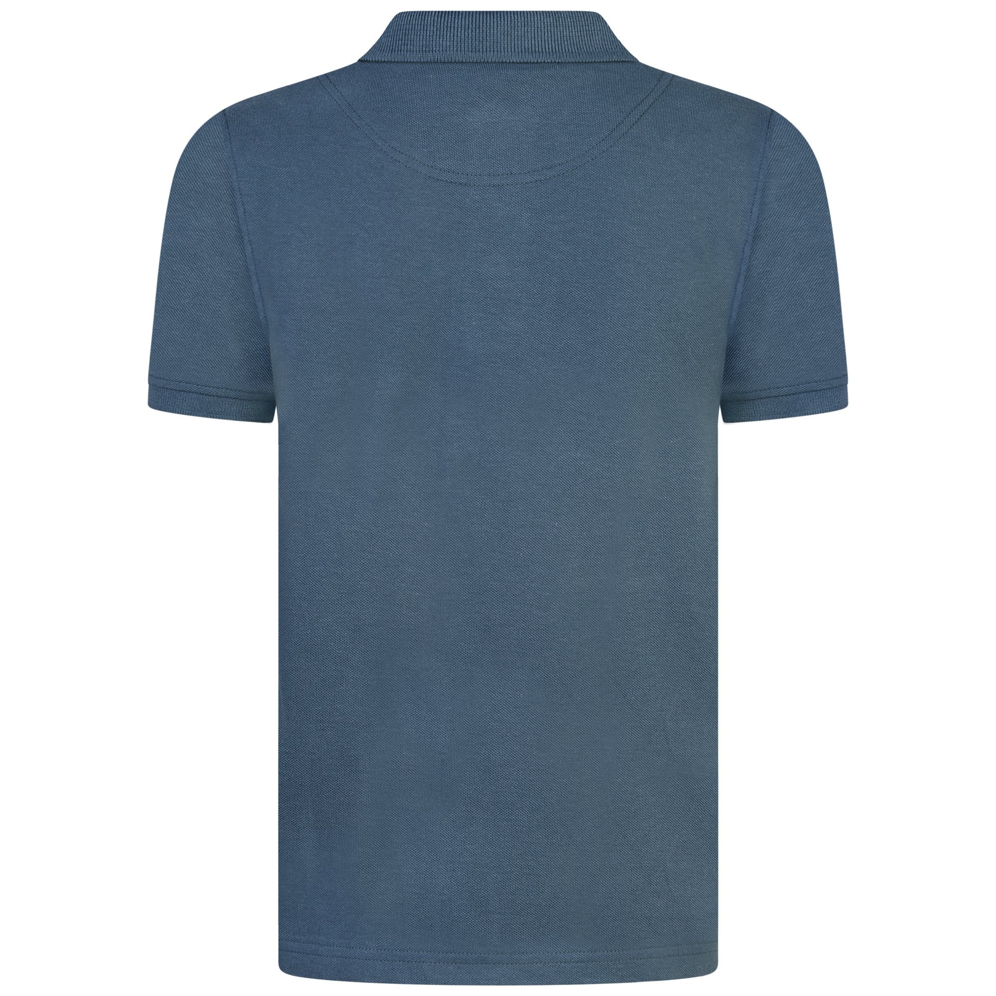Jongens Classic Polo Shirt Orion Blue van Lyle & Scott in de kleur Orion Blue in maat 170-176.