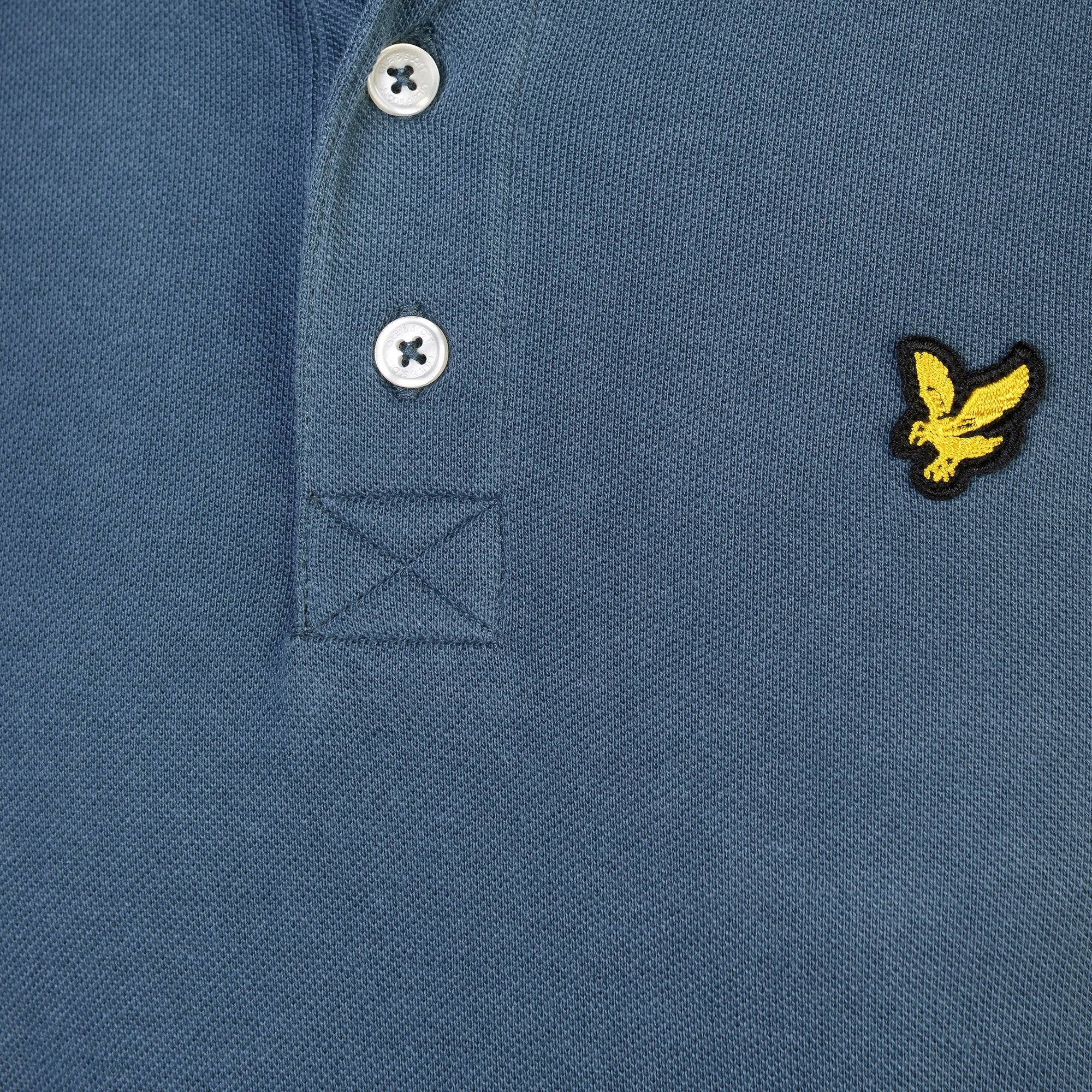 Jongens Classic Polo Shirt Orion Blue van Lyle & Scott in de kleur Orion Blue in maat 170-176.