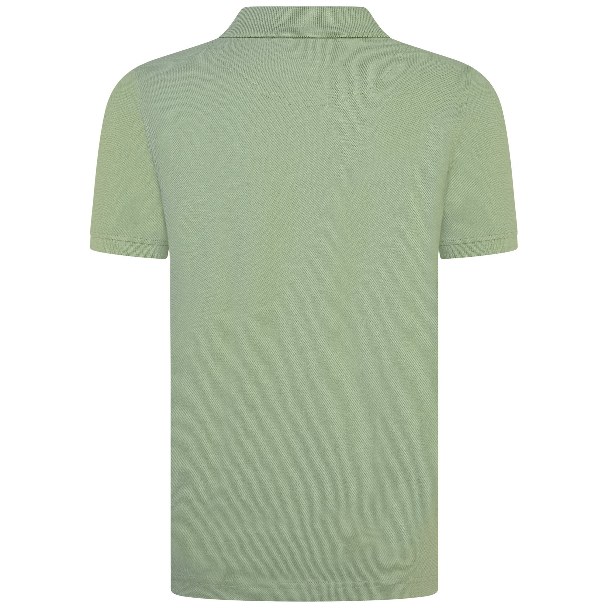 Jongens Classic Polo Shirt Hedge Green van Lyle & Scott in de kleur Hedge Green in maat 170-176.