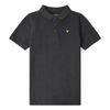 Jongens Classic Polo Shirt Charcoal Grey Marl van Lyle & Scott in de kleur Charcoal Grey in maat 170-176.