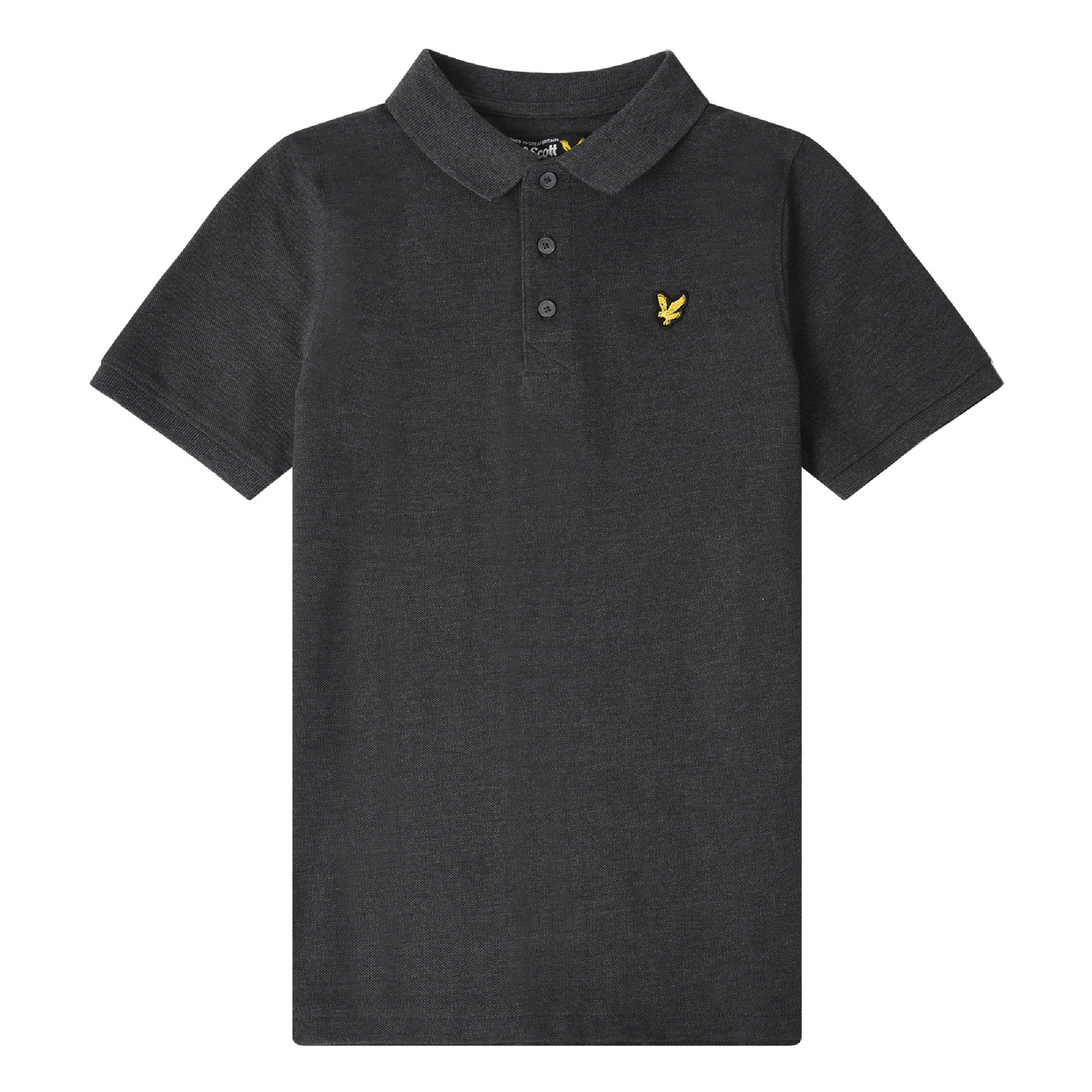 Lyle & Scott Classic Polo Shirt Charcoal Grey Marl